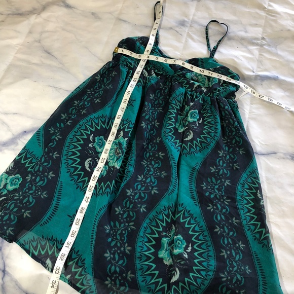 Free People Eternal Spring Teal Babydoll Dress - Picture 6 of 8